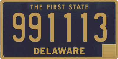 DE license plate 991113