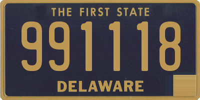 DE license plate 991118