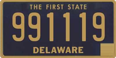 DE license plate 991119