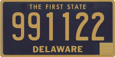 DE license plate 991122