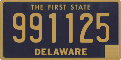 DE license plate 991125