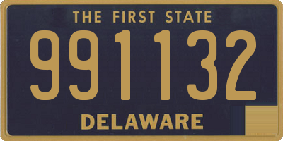 DE license plate 991132