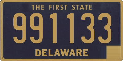 DE license plate 991133