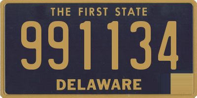 DE license plate 991134