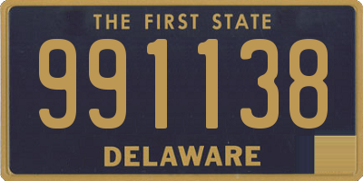 DE license plate 991138