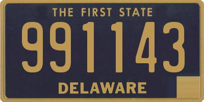 DE license plate 991143