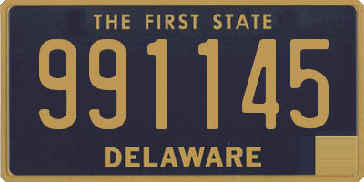 DE license plate 991145