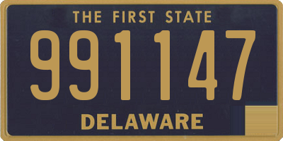 DE license plate 991147