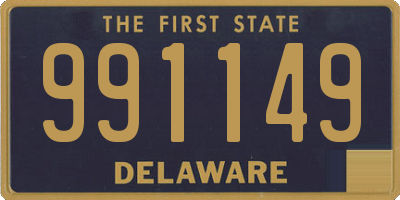 DE license plate 991149