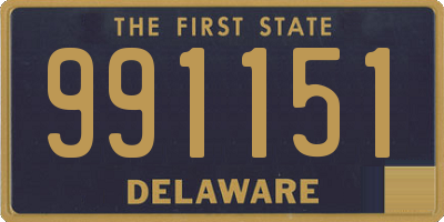 DE license plate 991151