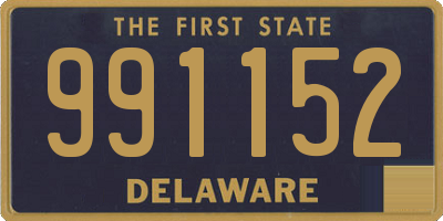 DE license plate 991152