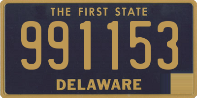 DE license plate 991153