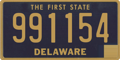 DE license plate 991154