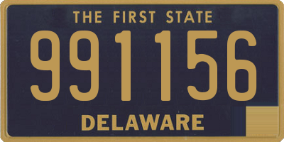 DE license plate 991156