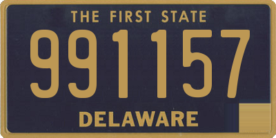 DE license plate 991157