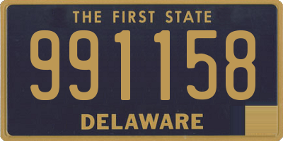 DE license plate 991158