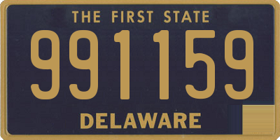 DE license plate 991159