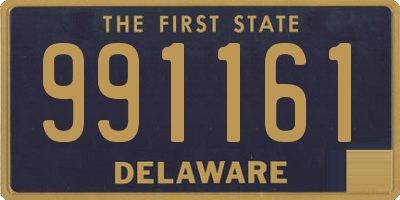 DE license plate 991161