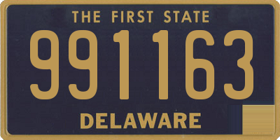 DE license plate 991163