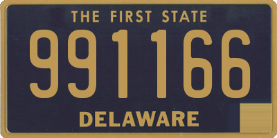 DE license plate 991166