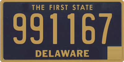 DE license plate 991167