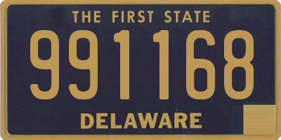 DE license plate 991168