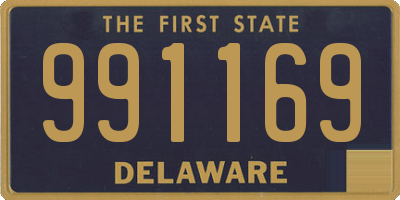 DE license plate 991169