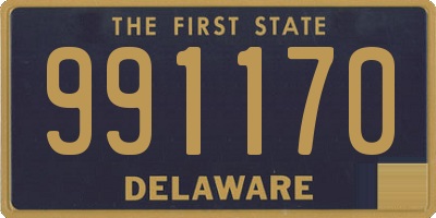 DE license plate 991170