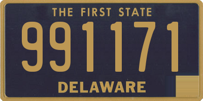 DE license plate 991171