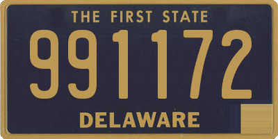 DE license plate 991172