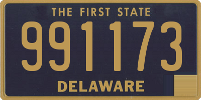 DE license plate 991173