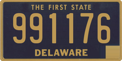 DE license plate 991176