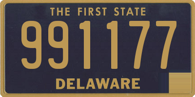 DE license plate 991177