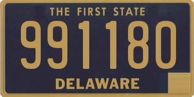 DE license plate 991180