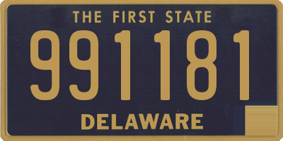 DE license plate 991181