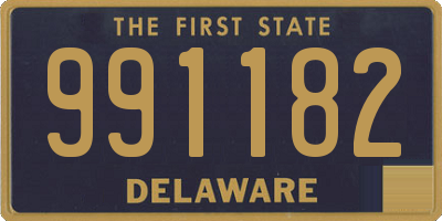 DE license plate 991182