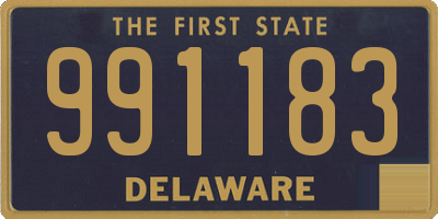 DE license plate 991183