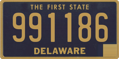 DE license plate 991186