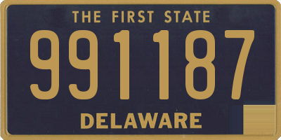 DE license plate 991187