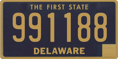 DE license plate 991188