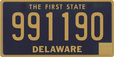 DE license plate 991190