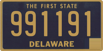 DE license plate 991191