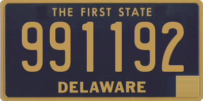 DE license plate 991192