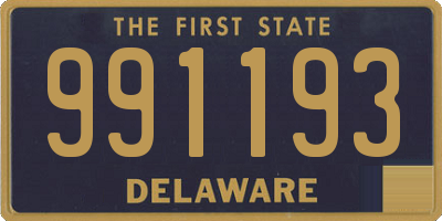 DE license plate 991193