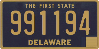 DE license plate 991194