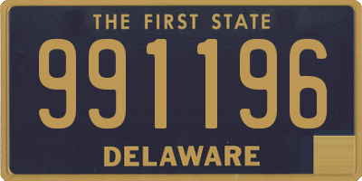 DE license plate 991196