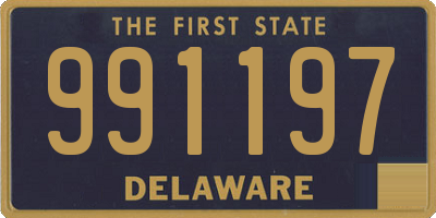 DE license plate 991197