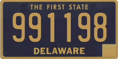 DE license plate 991198