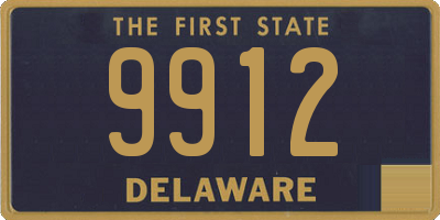 DE license plate 9912