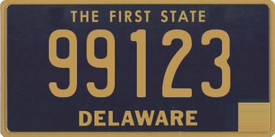 DE license plate 99123